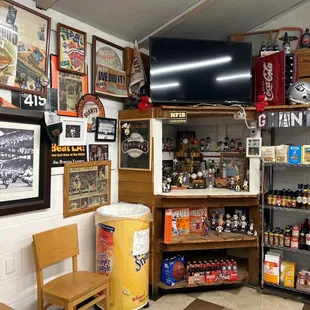 a corner of a store