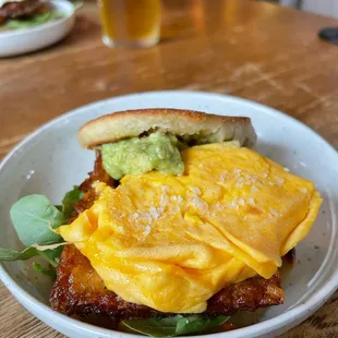 Breakfast Sammie + smashed avo