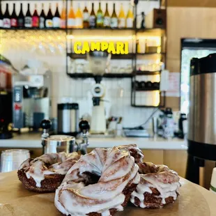The bar and doughnuts.