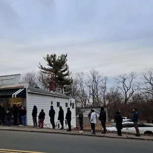 THE LINE GOES ON AND ON.....