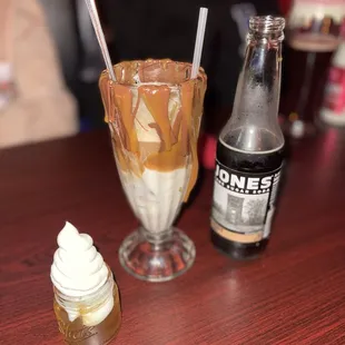 Love potion 69 shot and Root Beer float.