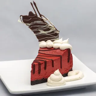 Between My Red Velvet Sheets Cheesecake