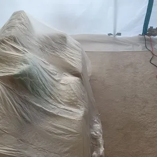 BWS sectioned off the damage area to protect the remainder.