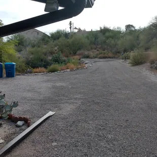 Drove to side of house and ran over downspout. Didn't fix it.