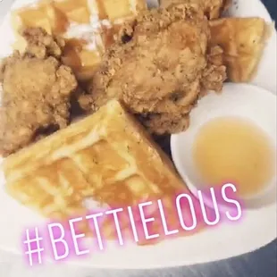 Delicious Chicken and Waffles for Sunday Brunch