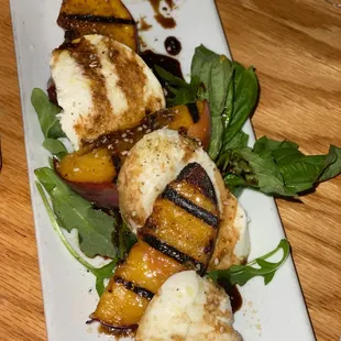 Grilled Peach Caprese