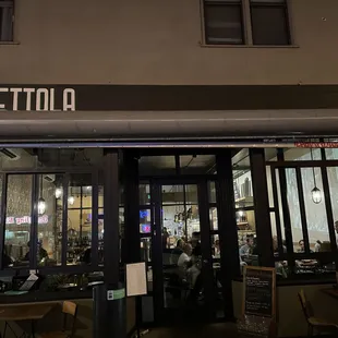 Exterior of Bettola in San Francisco.