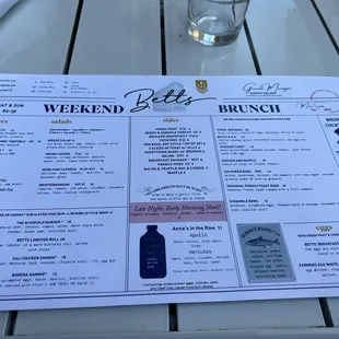 Brunch Menu