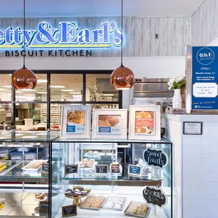 a display of baked goods