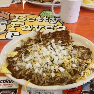 Chili Bean w/Cheese & Onions