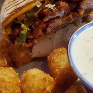 Buffalo chicken wrap