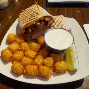 Buffalo chicken wrap