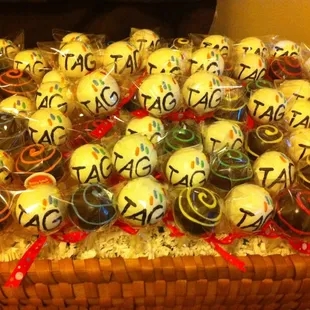 Betty Lou's Cake Pops for a Toy Art Gallery event.  They were a HUGE hit!  :)