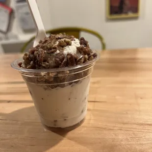 Brown butter toasted pecan with extra pecans