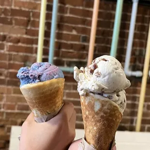 Left: Chameleon // Right: Brown Butter &amp; Toasted Pecans (currently the most popular flavor)