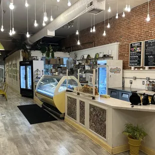 Image of the counter and freezer case