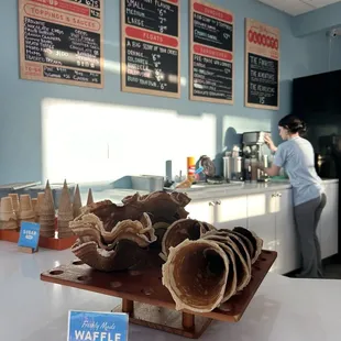 Pick the waffle cone!