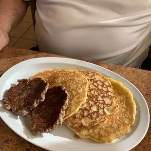 pancakes, food