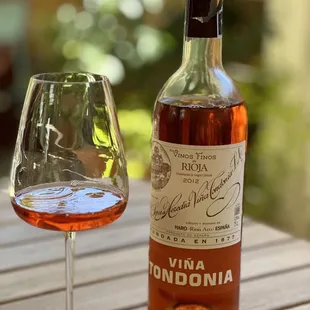 Bottle of Spanish rosé