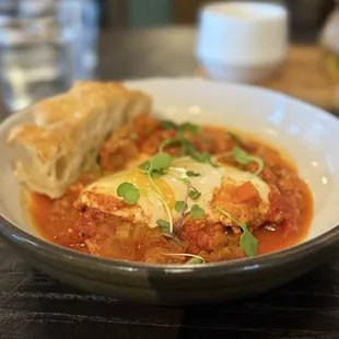 Shakshuka on brunch menu (9-2)