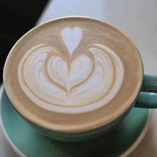 I am a sucker for latte art and this is just scrumptious. Not too sweet, not too hot, just perfect.