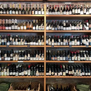 Wall of wonderful wines