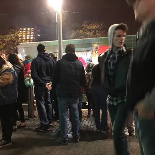 Long line at Winterfest!