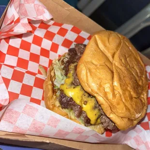 4. Double Deluxe Burger with Cheese