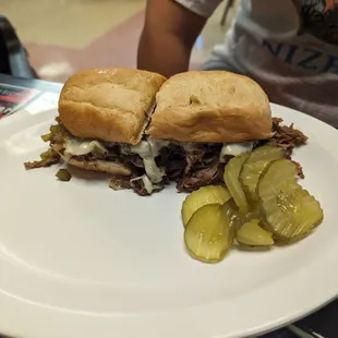 Philly cheese steak. Very good