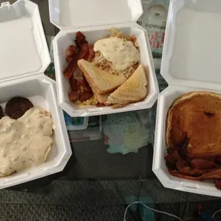 My take-out order still fresh and hot when I arrived home!