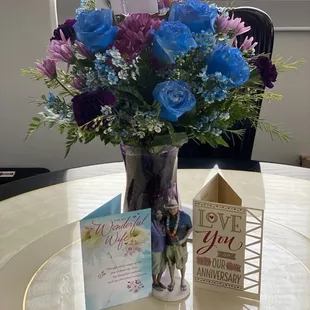 Flowers for our wedding anniversary!