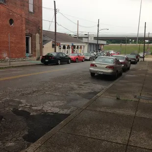 outside