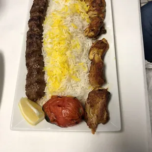 Chicken and Lula kebab