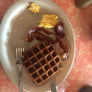 waffles, food