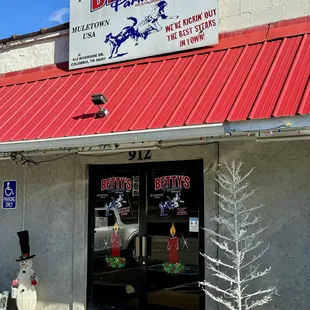 the front of the restaurant