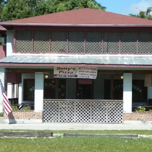 the front of the restaurant