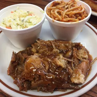 Pulled pork with sauce