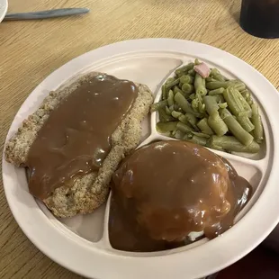 Chicken fried steak.. good gravy