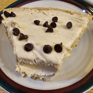 a slice of cake on a plate