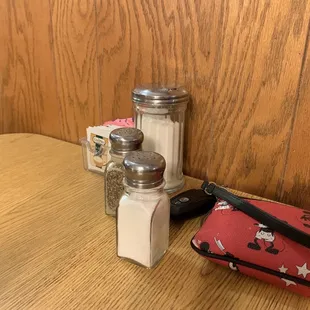 The guy that says they don't have salt and pepper? Uhhh This is on every table.