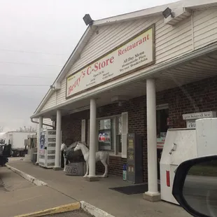 the outside of the store