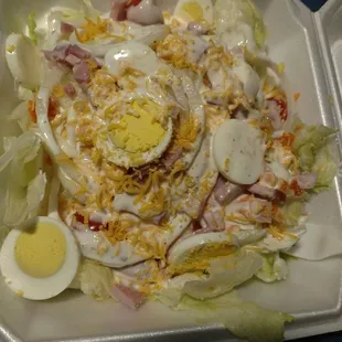 Awesome chief salad  had a good time will definitely be back