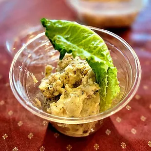 A side of potato salad