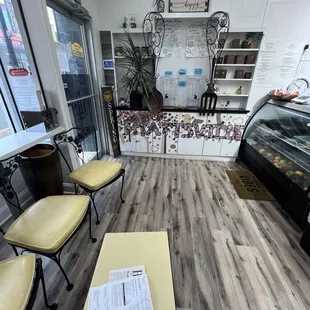 Inside store