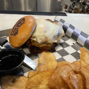 The hangover burger, fried egg makes it great. Good burg well made!