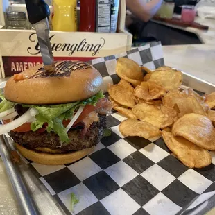 The BLT burger. Nice new place. BEER &amp; BOOZE TOO