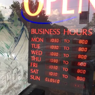 This is not a breakfast joint. Opens a 1030 closes at 2000.