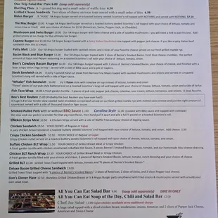 Menu as of 10/6/2024