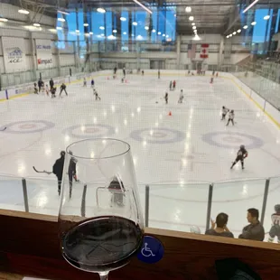 Watching our son play hockey from this perspective is tough! ;-)