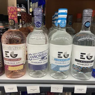 They have Edinburgh Gin!!!! This stuff is so amazing and I&apos;ve never seen it in America before.